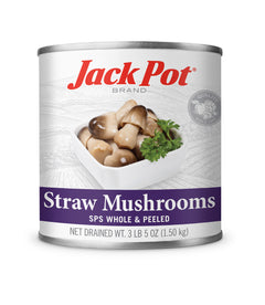 canned straw mushroom (stem, skin, peeled